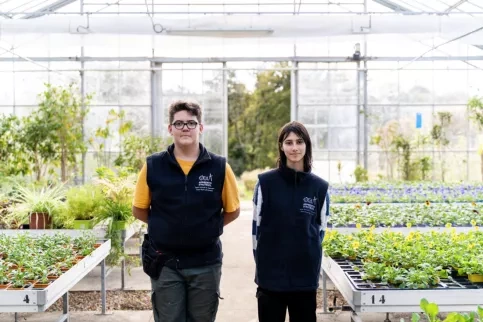 Serres hoticulture château des vaux